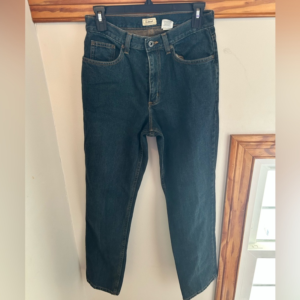 L.L. Bean Dark Blue Straight Jeans